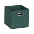 thumbnail image 4 of Household Essentials 6 ct Open Fabric Cube Storage Bins, Forest Green, 4 of 5