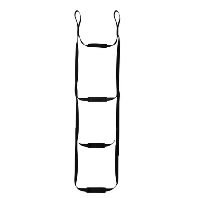 Lipstore Boat Rope Ladder Climbing Aid Nylon Webbing Accessory Multipurpose Portable Anti Skidding Steps for Inflatable Boat Removable 4 Steps