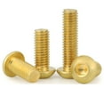 (5pcs) BrassHalf round head Socket Head Cap Screw Fastener, M8x30mm