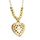 thumbnail image 4 of Collar corazon ZVEZDA chapa de oro amarillo 67 circonias, 4 of 4
