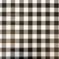 thumbnail image 4 of Waverly Inspirations Rectangular Elastic Fitted Table Cover Waterproof Vinyl Tablecloth With Flannel Backing, 6Ft Table, 72" x 30", Gingham Black, 2 PK, 4 of 6