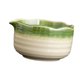 thumbnail image 4 of Tazón japonés de cerámica para matcha, fácil de limpiar, ideal para preparar té matcha. Utensilio único para el hogar. Verde Blanco, 4 of 9