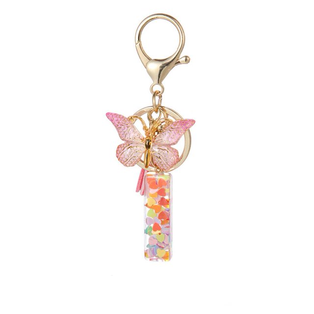 FROVOL Butterfly Initial letter Keychain, Tassel Butterfly Pendant Key Cute Bling For Wome Letter initial Butterfly, Keychain O5U8