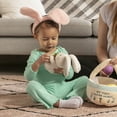 thumbnail image 2 of Easter Baby Plush Playset with Easter Basket, Bunny Holding Carrot, Easter Egg, and Squeaky Chicken, Sensory and Decorative Toys for Babies & Newborns, 2 of 13