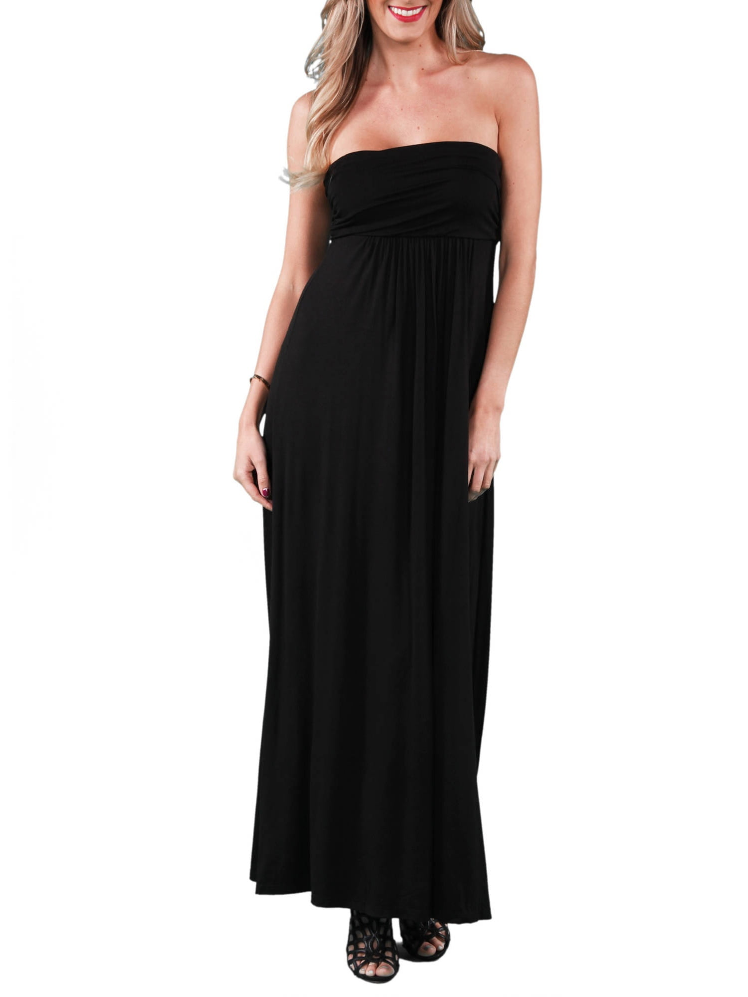 Women's Strapless Maxi Dress