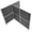 Dark Gray/Silver, variant on VIVO T-Shaped Modular Wall System, 4 PET Panels, Modern Office Cubicle Dividers