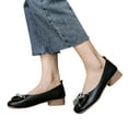 thumbnail image 3 of Sngxgn Women's Flat Comfortable Work Shoes Slip On Ballet Flat(Black,39), 3 of 8