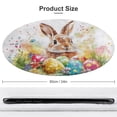 thumbnail image 2 of Easter Bunnies Rabbits Round Small Area Rug, Print Non Slip Washable Floor Mat, Soft Throw Rug for Living Room, Powder Room Entryway, Bathroom, Bedside, 2 of 7