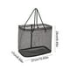 thumbnail image 3 of Bolsa De Aseo De Plástico Neceser de malla negro portátil con cierre de botón a presión para artículos de aseo, juguetes de playa y material de gimnasio (1 pieza) Rkxzt, 3 of 9