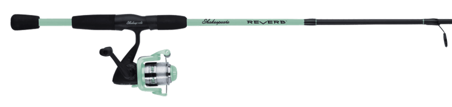 shakespeare reverb spinning reel and fishing rod combo