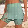 thumbnail image 2 of Wxolcjlv Womens Vintage Floral Print A Line Mini Skort High Waist Stretch Fit Sport Built‑In Shorts Tennis Bottoms, 2 of 7