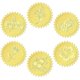 thumbnail image 1 of 6 estilos de flores, girasoles, pegatinas en relieve de papel dorado de 2 pulgadas con diseño de lirio, rosa y margarita, calcomanía para sellar certificados, etiqueta redonda, calcomanía, 1 of 8