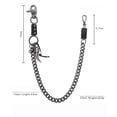 thumbnail image 7 of Terandius Hip Hop Chain Keychain for Men & Women, Alloy Pants Chain with Ring Clasp, Street Style Jeans Wallet Chain, Punk Fashion Waist Chain Accessory, 7 of 7