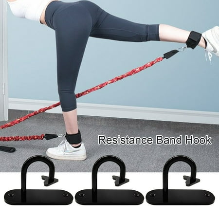 

3Pcs Wall Mount Workout Hooks Strong Pulling Force Hooks Strength Training Physical Therapy Exercise Band Hook