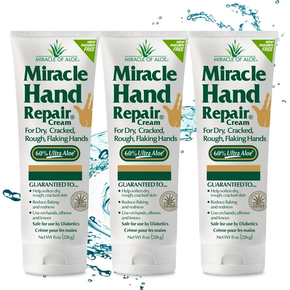 Crema reparadora de manos Miracle of Aloe Miracle con 60% de aloe vera 240 ml