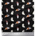 thumbnail image 1 of Soimoi Rayon Fabric Ghost Halloween Decor Fabric Printed Yard 42 Inch Wide, 1 of 3