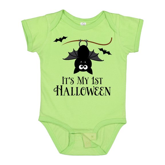 Inktastic 1st Halloween Bat Boys or Girls Baby Bodysuit