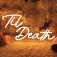 thumbnail image 1 of Letrero LED de neón SYLHOME «Til Death» para decoración de bodas, 1 of 8