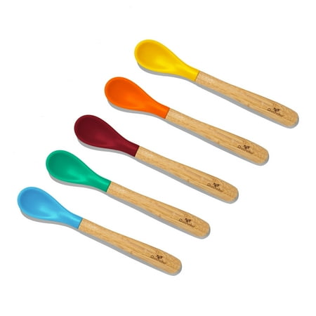 UPC: 0731236357841 | Avanchy Bamboo & Silicone Infant Spoon – Assorted Blue