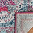 thumbnail image 3 of SAFAVIEH Evoke Mladen Vintage Traditional Area Rug, Fuchsia/Navy, 6'7" x 6'7" Round, 3 of 7