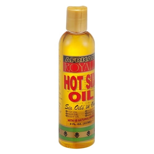 African Royale Hot Six In One Hair Oil With 15 Natural Herbs, 8 oz