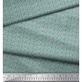 thumbnail image 2 of Soimoi Silk Fabric Leaves & Floral Block Printed Craft Fabric by The Yard 42 Inch Wide, 2 of 3