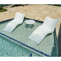 Panama Jack Outdoor Panama Jack Set of 2 Wave In-Pool Chaise Lounger with End Table