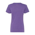 thumbnail image 3 of Ladies' Relaxed Jersey V-Neck T-Shirt PURPLE TRIBLEND XL, 3 of 3