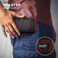 thumbnail image 4 of . Funda ZIZO Bolt para iPhone 12 MINI Negro Rojo con clip y mica de pantalla, 4 of 8