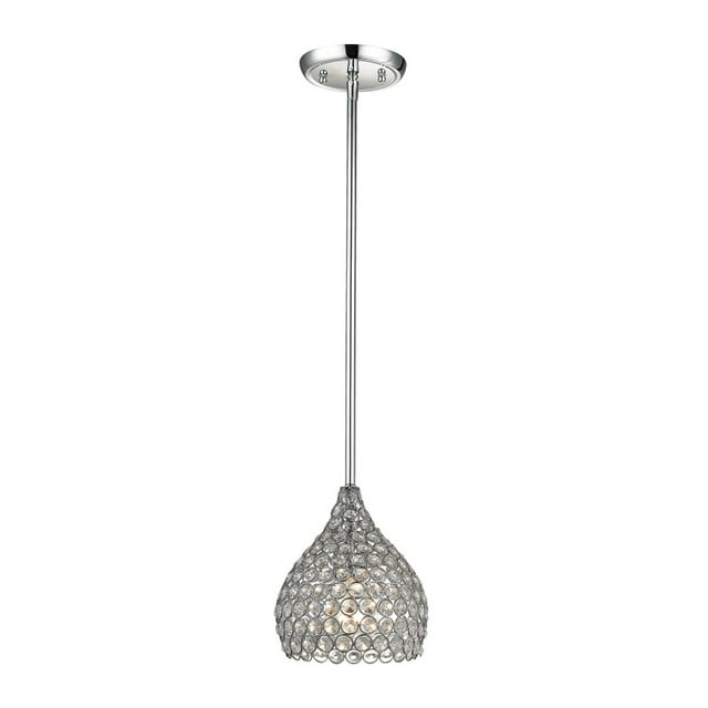 ElkGroup International 10480/1 Hammond 1 Light Pendant In Polished Chrome