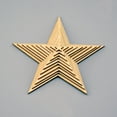 thumbnail image 4 of 25pcs 50mm Star Shape Wooden Embellishments for Crafts, 4 of 7