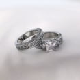 thumbnail image 6 of ringheart Matching Rings His and Her Wedding Rings Couple Rings AAA Cz Wedding Ring Sets for Men and Women Engagement ring, 6 of 7