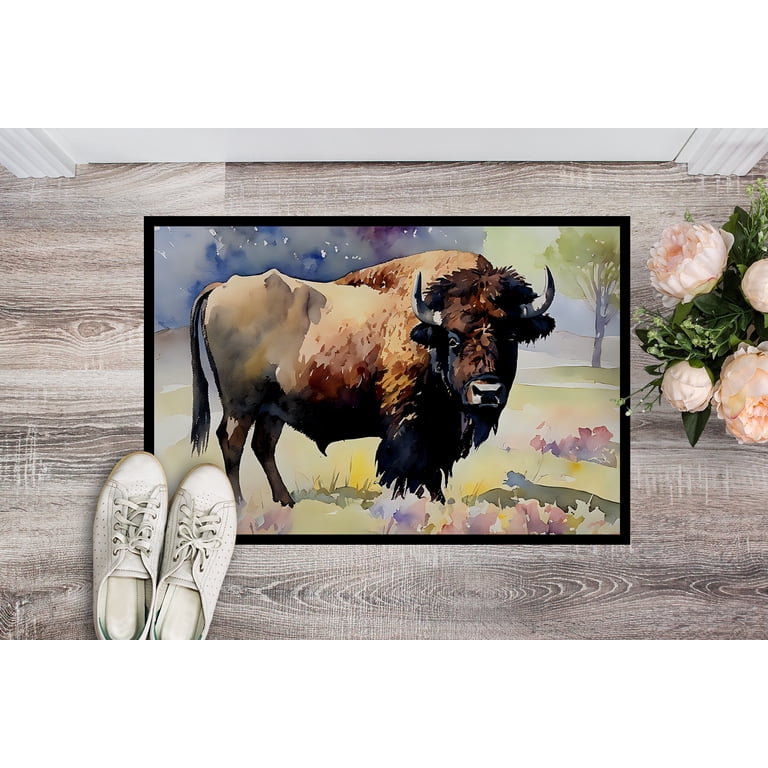 Caroline's Treasures DAC2873MAT American Bison Doormat Front Door Mat ...
