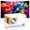 Yellow&White 720p, variant on Salange Mini Projector 4K with Wifi and Bluetooth 5.4,1080P HD Smart Projector,Short Throw and Built-in Apps,Auto Keystone for Movies [HY300Ultra 2026]