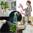 thumbnail image 5 of Vaupan Plastic Spray Bottles, 0.5L/16 oz Plant Mister Leak Proof Empty Mist Water Bottle for Cleaning Solution Hair Pet Flowers Plants Garden, Trigger Sprayer with Adjustable Nozzle (Green & Black), 5 of 7