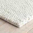 thumbnail image 3 of Dash & Albert Niels Handwoven Wool/Viscose Rug, 10' x 14', Ivory, 3 of 7