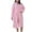 Pink, variant on Women's Plush Fleece Robe Cozy Thick Warm Long Bathrobe Shawl Collar Fluffy Winter Robes for Woman Grils