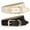 A-Black+Beige, variant on WHIPPY Womens Leather Belts for Jeans Brown Casual Ladies Dresses Belt with Gold Buckle