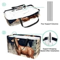 thumbnail image 4 of Elk Deer Large Foldable Oxford Cloth Tote Bag Cube Organizer Collapsible Bucket, 4 of 7
