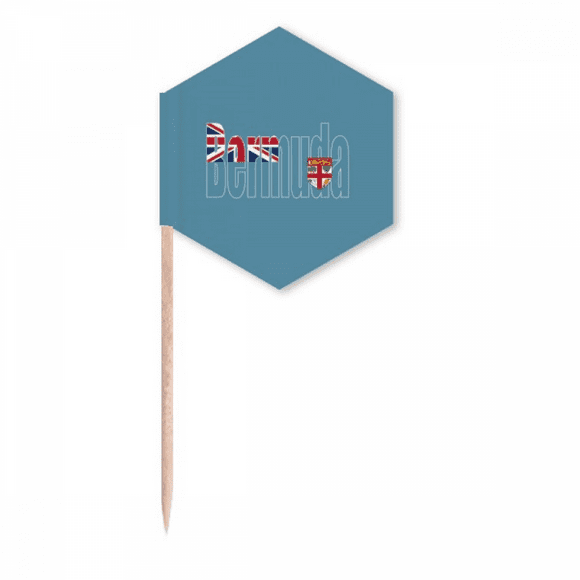 Bermuda Country Flag Name Toothpick Flags Cupcake Picks Party Celebration