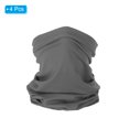 thumbnail image 3 of Uxcell Neck Gaiter, 4 Pack Breathable Cooling Face Cover Scarf for Cycling Running, Dark Gray, 3 of 6