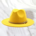 thumbnail image 2 of Bucket Hats Western Cowboy Classic Roll Up Buckle Belt Retro Wide Brim Cowboy Hat Caps Gifts, 2 of 4
