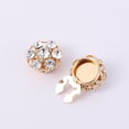 thumbnail image 3 of ZenCart 1/6Pcs Women Button Covers Shiny Rhinestone Cufflinks Snap-on Removable Button Clips Shirt Dress Accessories, 3 of 8