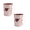 Pink, variant on 2 Pack Cupids Pierced Heart Couple Toothbrush Cup, Round Plastic Mouthwash Cup Thickened Stacked Cup for Bathroom Decor, Green