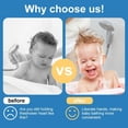 thumbnail image 5 of Silicone Shower Head Holder,2025 Upgrade Universal Relocatable Shower Head Suction Cup Holder, Adjustable Shower Holder for Bathroom Non Drilling (White 2pcs), 5 of 7
