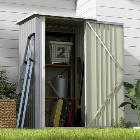 Patiowell 3-Foot by 3-Foot Outdoor Metal Storage Shed