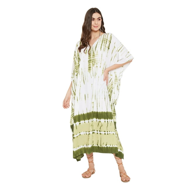 Caftans Longs pour Femmes Grande Taille Robe Caftan Robe de Soirée Fête Été Plage Robe d'Été Manches Kimono Longues Robes Décontractées en Ligne