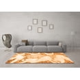 thumbnail image 3 of Ahgly Company Indoor Round Abstract Orange Modern Area Rugs, 7' Round, 3 of 4