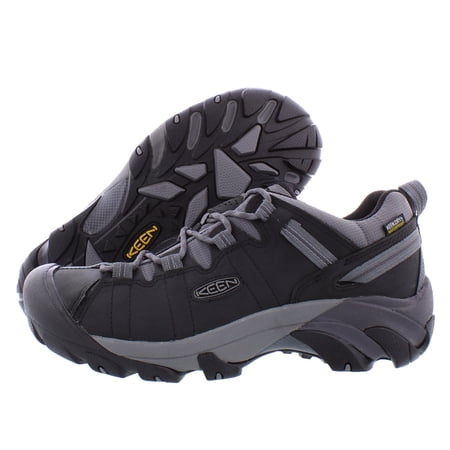 KEEN Men's Targhee II Waterproof Hiking Shoe Black/Steel Grey - 1026583