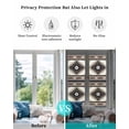thumbnail image 4 of Window Privacy Film Brown Boho Stained Glass Window Film Decorative Sun Block Window Cover Vintage Rustic Southwest Aztec Geometric Window Clings Static Adhesive Sticker for Bathroom 17.7"x78.7", 4 of 7